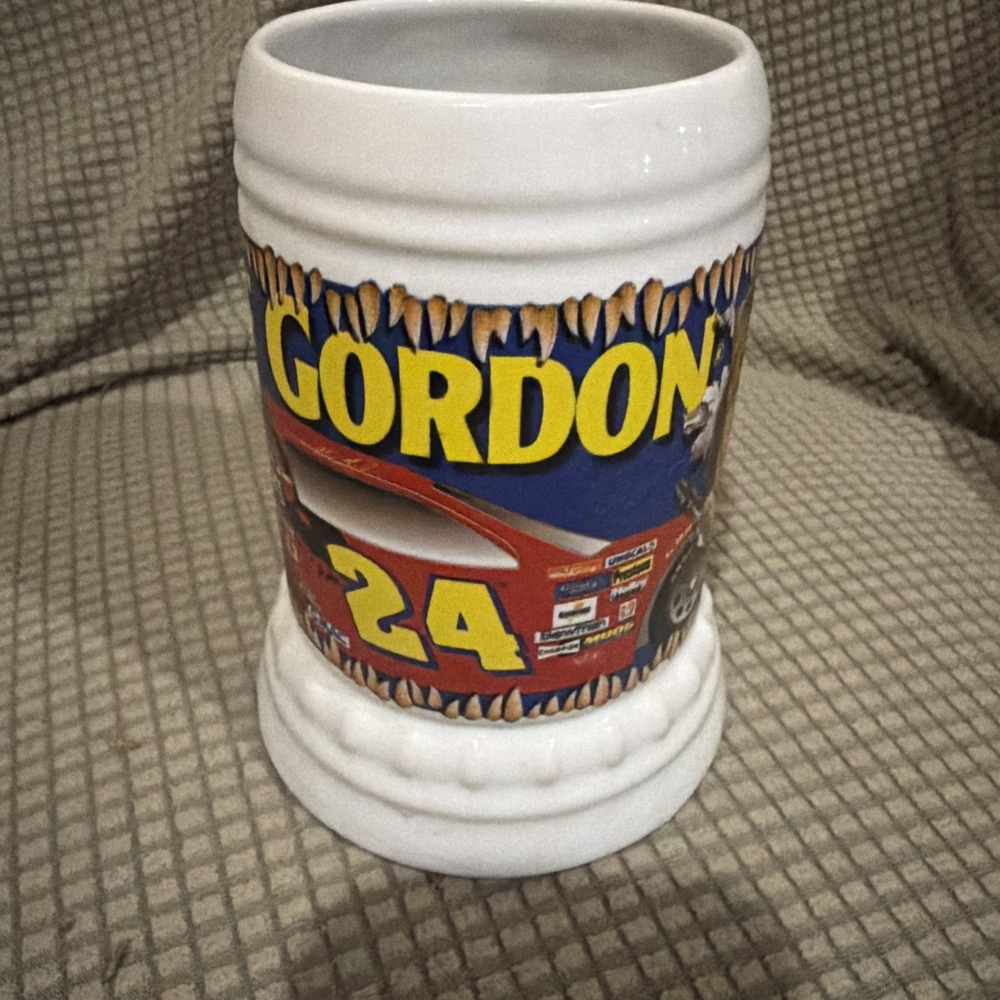 Jeff Gordon #24 1997 Jurassic Park the Ride NASCAR Ceramic Mug Cup JG Motorsport